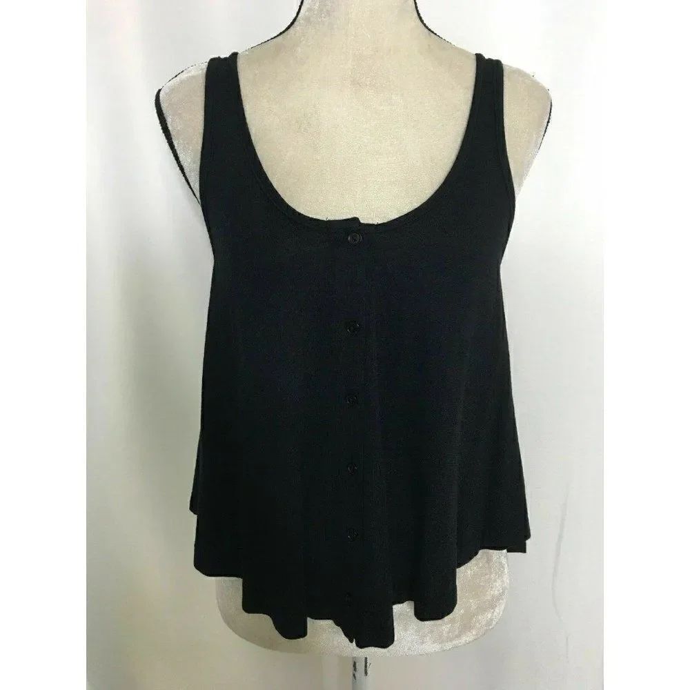 Bobi Scoop Neck Flare Cotton Viscose tank top